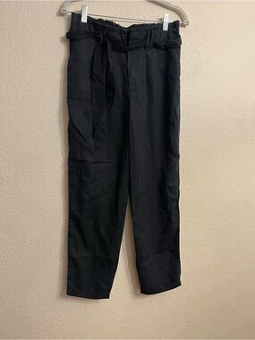 Abercrombie & Fitch Black Paperbag Waist Chinos